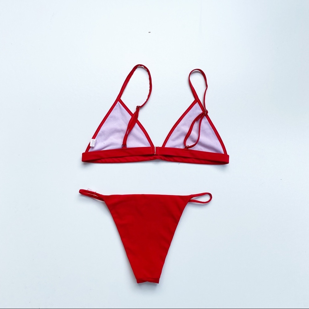 ❌SOLD❌ Red Triangle Bikini Set - Picture 2 of 2